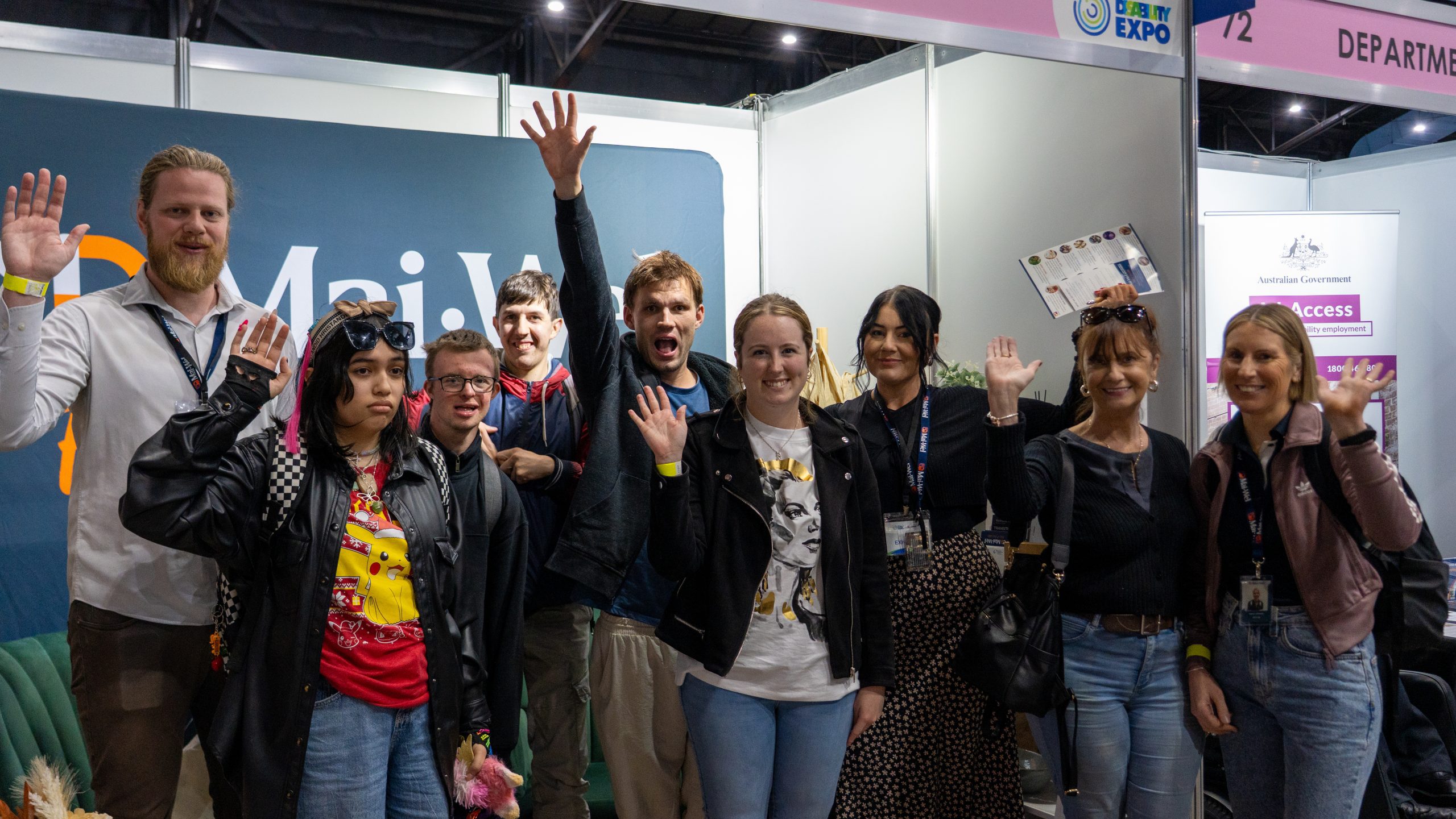 Mai-Wel Participants visit the Mai-Wel stand at the Hunter Disability Expo