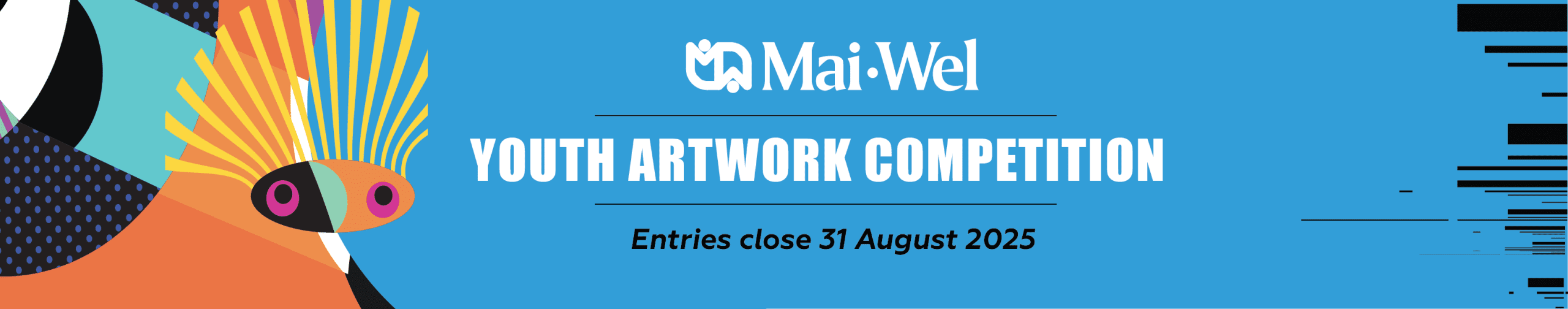 Mai-Wel Youth Artwork Competition. Entries close 31 August 2025