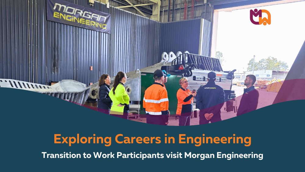 Exploring Careers in Engineering, Transition to Work Participants visit Morgan Engineering